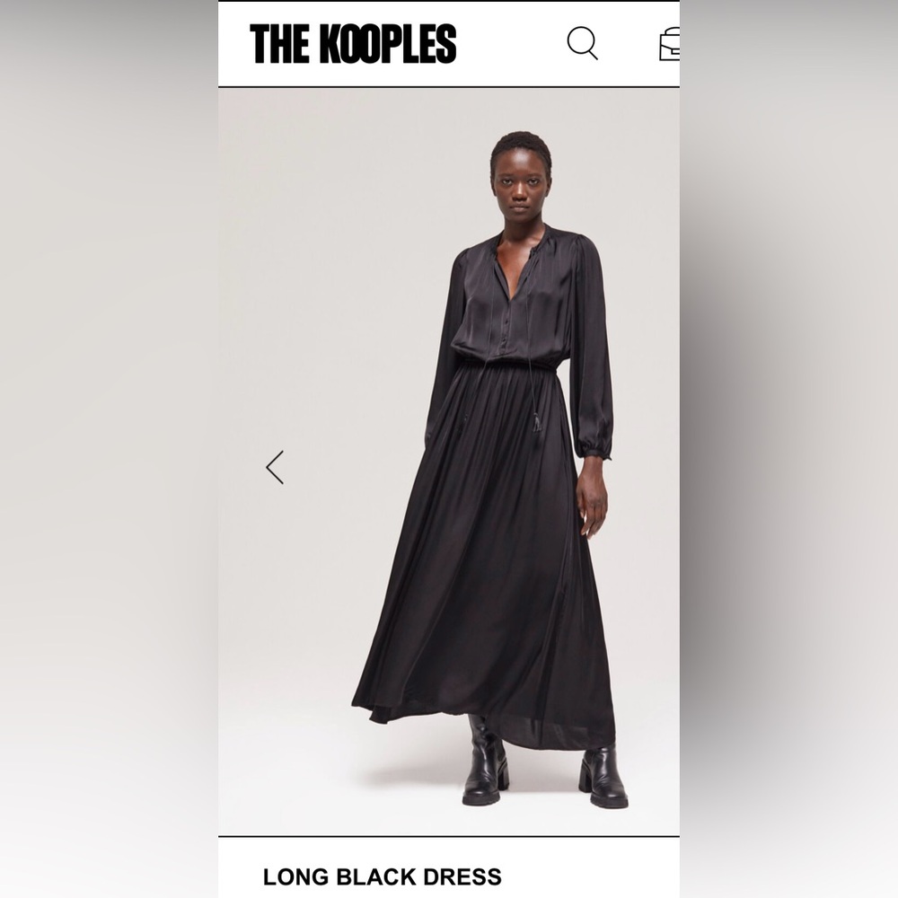 The Kooples Long Black Dress